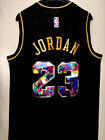Michael Jordan Jersey Chicago Bulls Vintage Throwback Black Jersey #23 US Seller