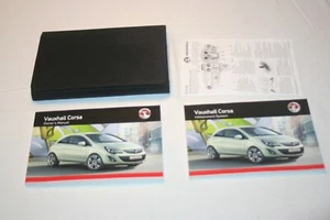 VAUXHALL CORSA MK3  OWNERS MANUAL / INFOTAINMENT HANDBOOK & WALLET, PRT 2013  - Picture 1 of 12