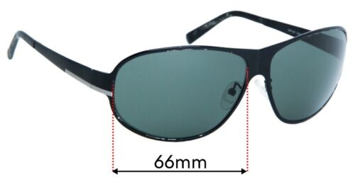 Verres de lunettes de soleil de remplacement SFx pour Prada Spr55f larg mm