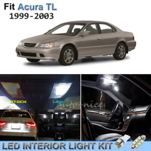 Kit de paquete de luz LED interior blanco brillante de 10 piezas para Acura TL 1999-2003 - Imagen 1 de 10
