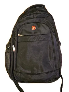 Swissgear 17 Zoll Laptop Pendler Rucksack schwarz 3 Fächer mit Reißverschluss + 2 Beutel - Bild 1 von 2