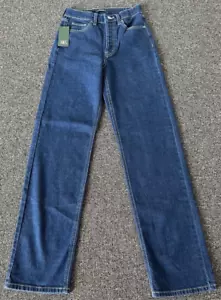 Wild Fable Women's Super High Rise Straight blue Jeans Size 00/24 Waist - Picture 1 of 7