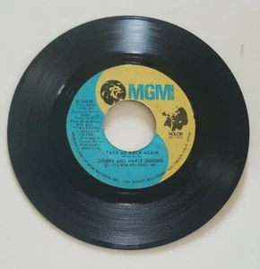 Pop 45 Donny And Marie Osmond - Deep Purple / Take Me Back Again On MGM Records - Picture 1 of 2