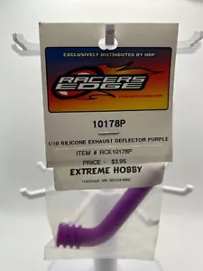 Deflector de escape de silicona RACERS EDGE 1/10 PÚRPURA - #10178P / #RCE10178P - NUEVO - Imagen 1 de 2