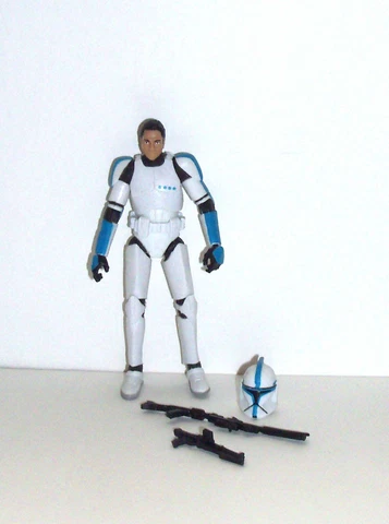 Star Wars Vintage Collection 2011 CloneTrooper Lieutenant Blue Phase I 3.75" Lot Cover