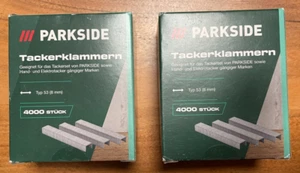 2x 4000 =8000 Tackerklammern 8mm, Typ 53, von Parkside; a=8mm, b=11,4mm, c=0,5mm - Bild 1 von 2