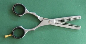 Effilierschere Ausdünnschere Haarschere Schere silber 15 cm 5,9" - Bild 1 von 6