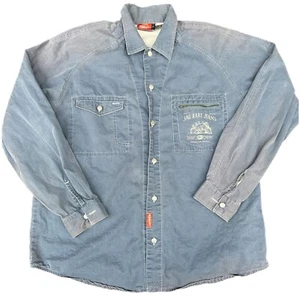 Jag Vintage Long Sleeve Denim Button Up Shirt Men's Size L - Picture 1 of 12