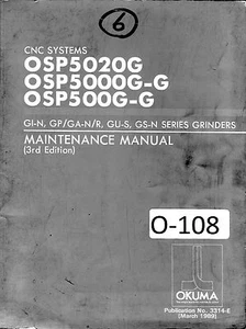 Okuma CNC System Wartung OSP GI-N GPGA-NR GU-S GS-N Serie Schleifer manuell - Bild 1 von 4