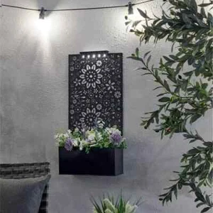 Gira automáticamente elegante luciérnaga montada en piso y pared maceta luz solar, Reino Unido - Imagen 1 de 1