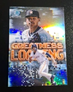 2025 BOWMAN CHROME GREATNESS LOADING INSERT SP #GL-4 CAM SMITH HOUSTON ASTROS - Picture 1 of 2