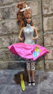 Vintage 80s Barbie Doll Cool Times Midge W/ Sensations Dress Saddle Shoes Mattel - Picture 1 of 24