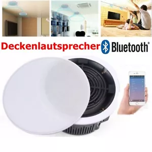 Deckenlautsprecher Wireless Bluetooth Einbaulautsprecher für Heimkino Badezimmer - Bild 1 von 16