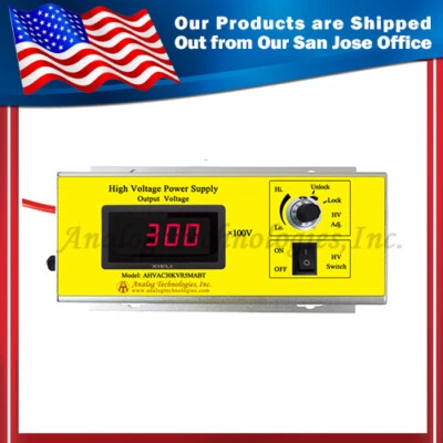 High  Precision High Voltage Power Supply AHVAC30KVR5MABT 30kV 0.5mA Output - Image 1 of 4