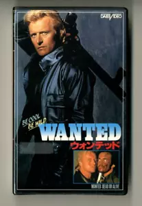WANTED: DEAD OR ALIVE - Rutger Hauer Japanese original vintage Beta - Picture 1 of 6