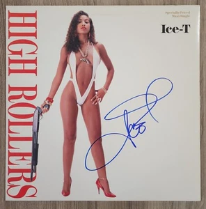 Ice-T Signed High Rollers 12" Single Vinyl Record 1989 Hip Hop LEGEND RAD - Picture 1 of 1