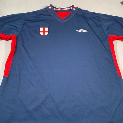Umbro England Soccer Jersey Adult XL Blue March 2004 Full Time - Image 1 of 4