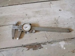 MITUTOYO 0-6" DIAL CALIPER 505626 VINTAGE MACHINIST Made in Japan - Picture 1 of 7