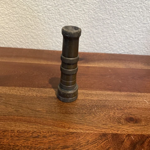 Vintage Brass Garden Hose Nozzle Antique Old Cover