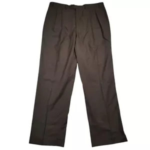 Pantalone uomo Lauren Ralph Lauren plissettato lana tg 38x32 marrone comfort totale - Foto 1 di 7