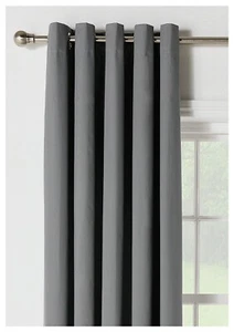 Home Blackout Thermal Curtains 117x183cm - Flint Grey - Picture 1 of 14
