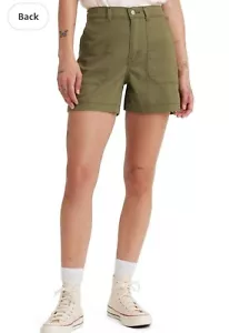 Levi's donna Utility corto 31 prezzo al pubblico $49,50 verde notte oliva - Foto 1 di 4