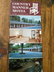 Vintage Country Manner Motel Maggie Valley, North Carolina Postcard - Picture 1 of 2