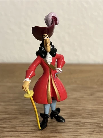 CAPTAIN HOOK PETER PAN 3” ACTION FIGURE DISNEY PVC TOY (PRE-OWNED) Cover