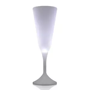 LED Steady White Light Champagne Party Drinking Glass - Picture 1 of 1
