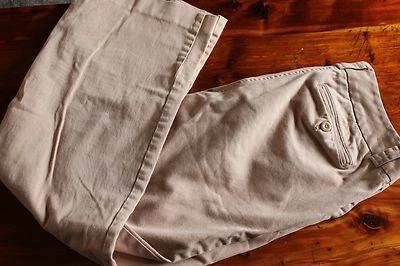 Liz Claiborne Womens Sloane Bootcut Pants Khakis Petite 10R Cotton Blnd A5 - Image 1 of 4