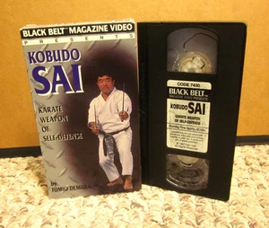 KOBUDO SAI Karate Weapon Self Defense VHS Fumio Demura skill Black Belt Magazine - Picture 1 of 2