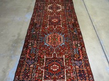 Cr.1920 Persian Karaja Exquisite Superb Hand Made Rug 2' 11" x 10' 9"