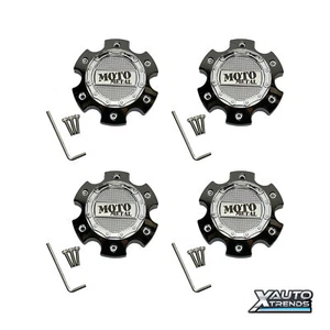 4 x Moto Metal MO971/MO972 Wheel Center Cap Chrome 1079L145MO2CH - Picture 1 of 3