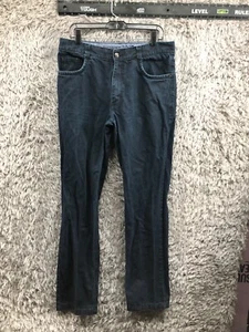 Bossini Straight Jeans Size 34x34 Mens Mid Rise Dark Wash Blue - Picture 1 of 13
