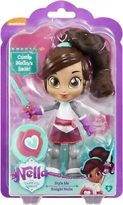 Figura Nickelodeon Nellia la Princesa Caballero de 9 cm 2018 Sellada Rara Espada y Escudo - Imagen 1 de 6