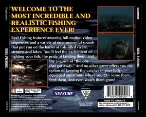 Reel Fishing (Sony PlayStation 1) *REAR ARTWORK INLAY ONLY* - Picture 1 of 2