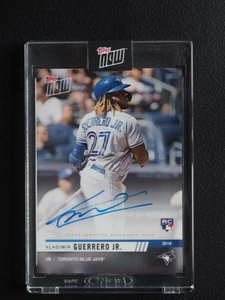 Topps Now 2019 Vladimir Guerrero Jr radiocontrol novato autógrafo como nuevo - Imagen 1 de 2
