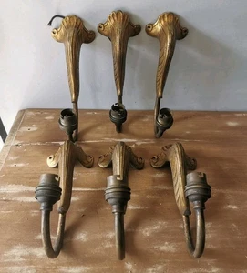 Set 6 Wandlampen aus vergoldeter Bronze / Ref. A297 - Bild 1 von 13