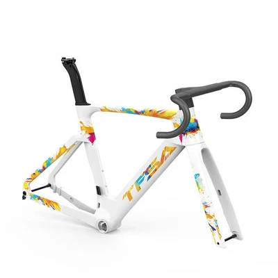 Freio a disco quadro de bicicleta de estrada quadros de bicicleta de carbono de alta velocidade com guidão de bicicleta - Imagem 1 de 4