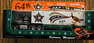 VINTAGE 1993 MATCHBOX 64th ALL STAR GAME BALTIMORE ORIOLES DIECAST TRUCK- NIB - Picture 1 of 4