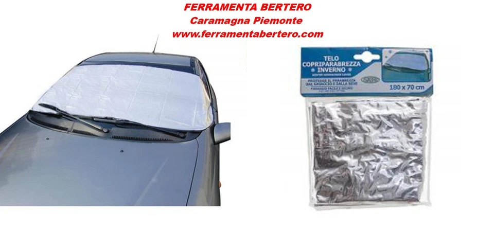Telo copertura parabrezza auto protegge dal gelo e neve nei mesi invernali - Immagine 1 di 1