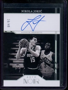 2021-22 Panini Noir Nikola Jokić #ANB-NJK Auto 16/49 Basketball - Picture 1 of 2
