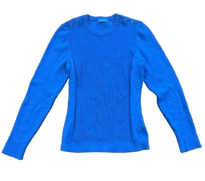 Suéter J Mclaughlin Mujer Tejido Botones Spray Marino Azul Mediano A001691 Foto 1 de 4