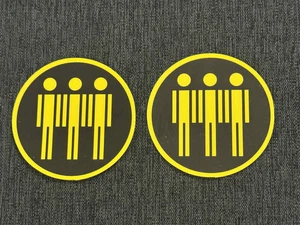 Menge 2 Joy Division 2 1/2" x 2 1/2" Band AUFKLEBER Unbekannte Freuden SCHNELL! GRATIS - Bild 1 von 1