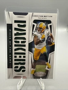 2025 Panini Certificato Christian Watson Pezzo del Gioco Patch /299 GB Packers - Foto 1 di 2