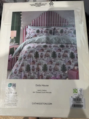 Cath Kidston Dolls House Christmas Kingsize Duvet  Set. Brand New. - Image 1 of 3