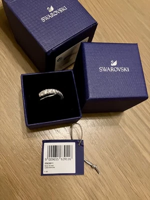 Swarovski 5563911 Hyperbola ring Round cut, White, Rhodium plated, size 55  - Image 1 of 4