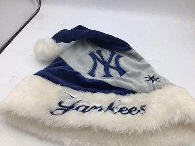 New York Yankees Baseball MLB Holiday Season Christmas Santa Hat Blue Q1 - Image 1 of 3