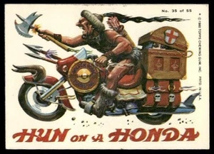 Topps Weird Wheels 1980 #35 Hun su una Honda EX+ condizioni - Foto 1 di 2