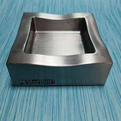 Marlboro Silber Edel Design Aschenbecher Ascher Zigaretten Werbung Reklame Retro - Bild 1 von 4